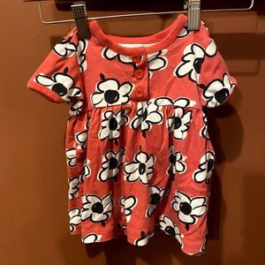 GUC HANNA ANDERSSON SHORT SLEEVE FLOWER DRESS SIZE 12-18 MONTHS